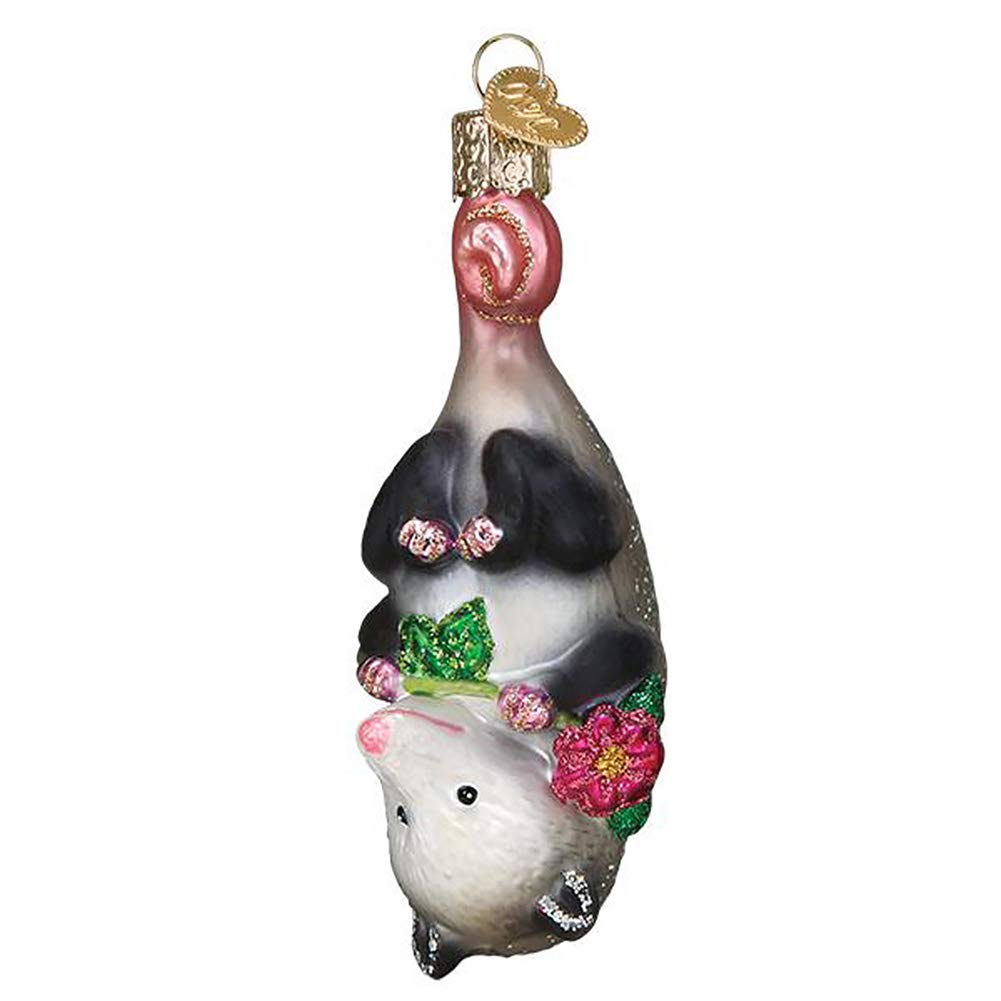 Amazon.com: Old World Christmas Ornaments Blossom Opossum Glass